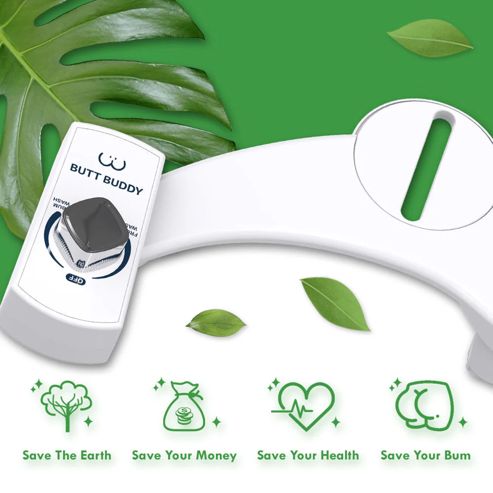 BUTT BUDDY Duo - Rear & Front Water Sprayer Bidet Toilet Attachment - Image 8