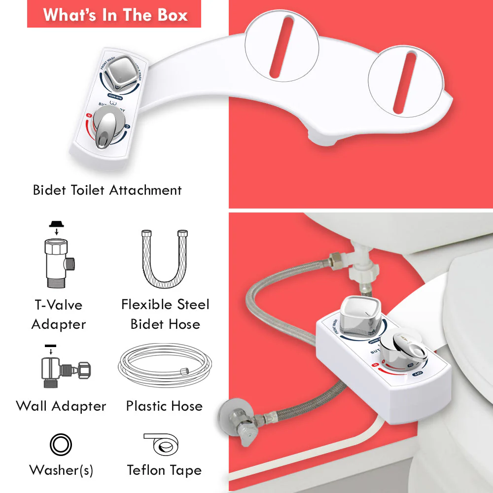 BUTT BUDDY Spa - Cool & Warm Water Sprayer Bidet Toilet Attachment - Image 7