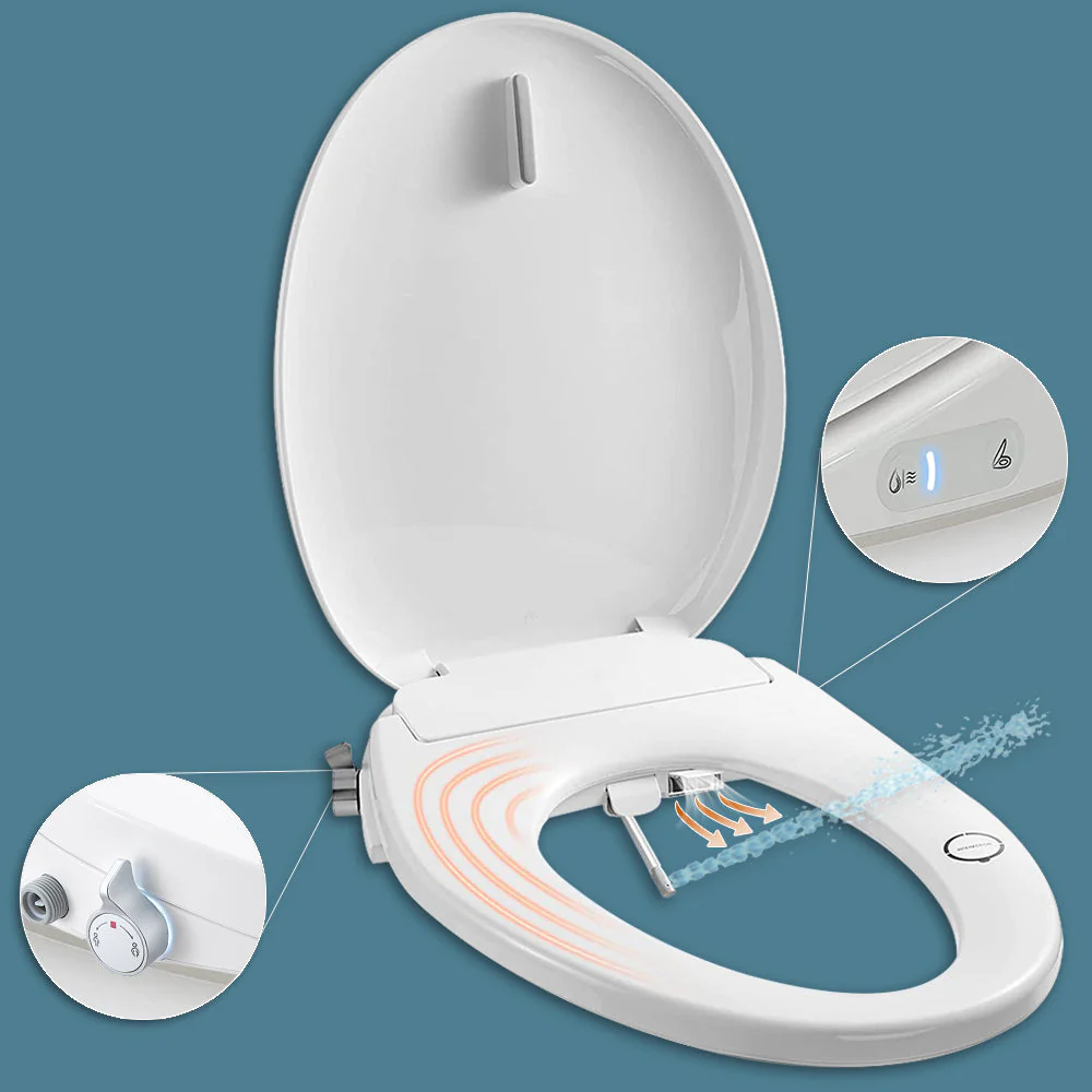 BUTT BUDDY Suite - Smart Bidet Toilet Seat Attachment (Cool & Warm Water Sprayer, Air Dryer & Heated Seat ) - Image 3