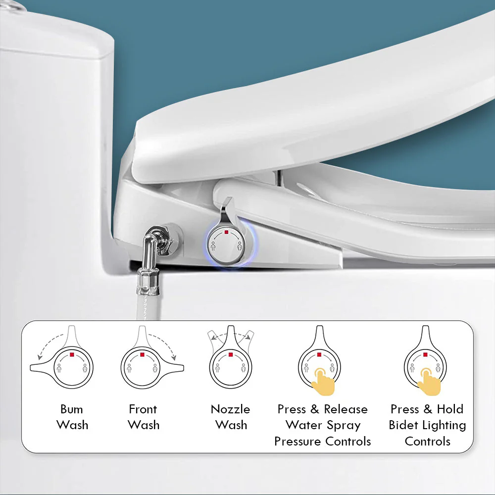 BUTT BUDDY Suite - Smart Bidet Toilet Seat Attachment (Cool & Warm Water Sprayer, Air Dryer & Heated Seat ) - Image 7