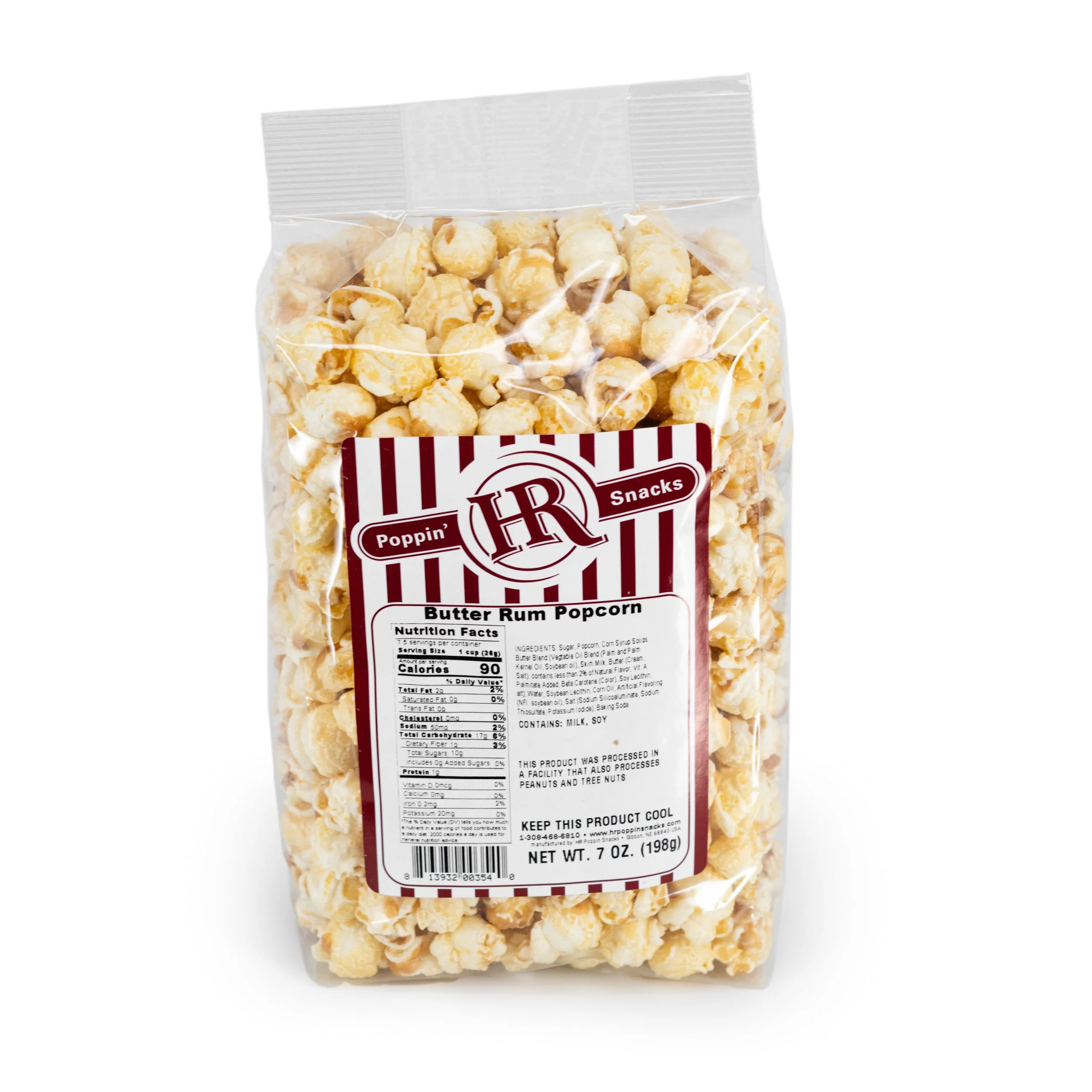 Butter Rum Popcorn | 8 oz | Pack of 2 | HR Poppin' Snacks - Image 2
