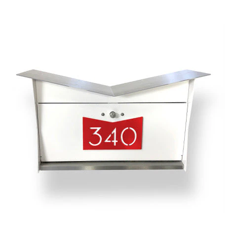 ButterFly Box in ARCTIC WHITE - Wall Mount Mailbox - Image 14