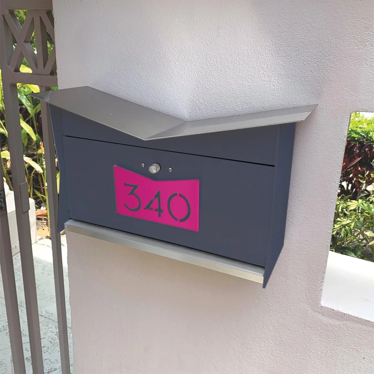 ButterFly Box in DESIGNER GRAY - Wall Mount Mailbox - Image 2