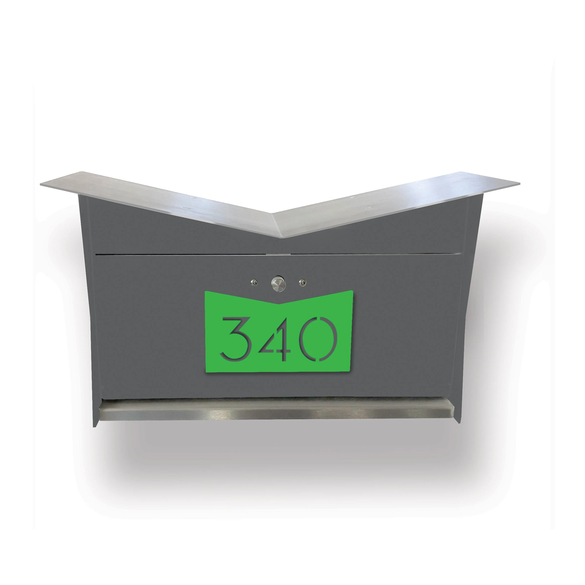 ButterFly Box in DESIGNER GRAY - Wall Mount Mailbox - Image 7