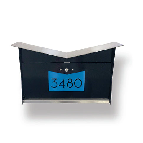 ButterFly Box in JET BLACK - Wall Mount Mailbox - Image 12