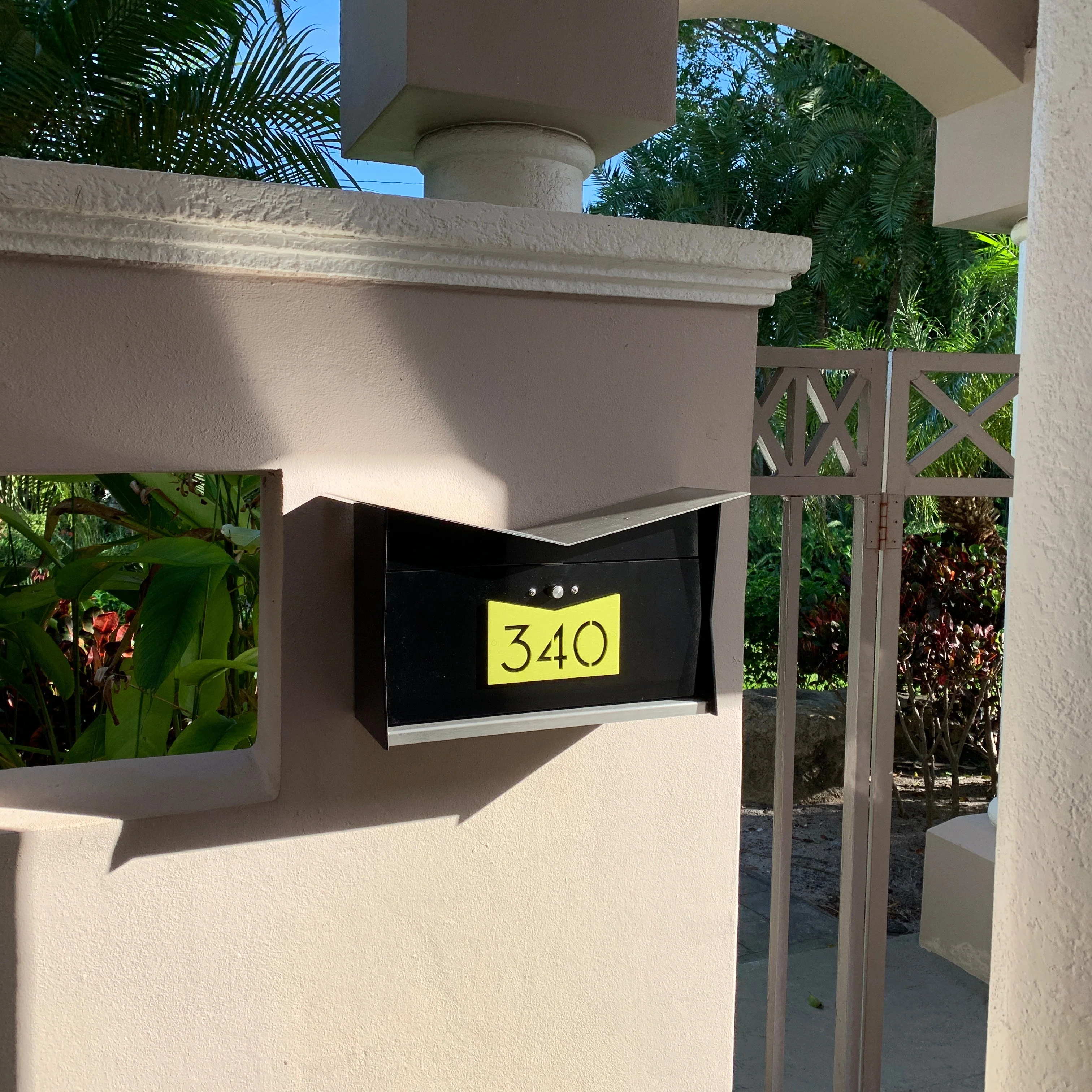 ButterFly Box in JET BLACK - Wall Mount Mailbox - Image 2