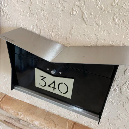 ButterFly Box in JET BLACK - Wall Mount Mailbox - Image 8