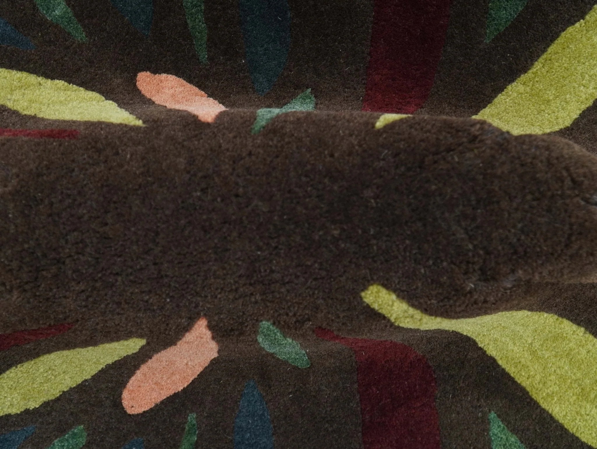 Butterfly Brown Hand Tufted 2x3 Wool Area Rug - Image 5