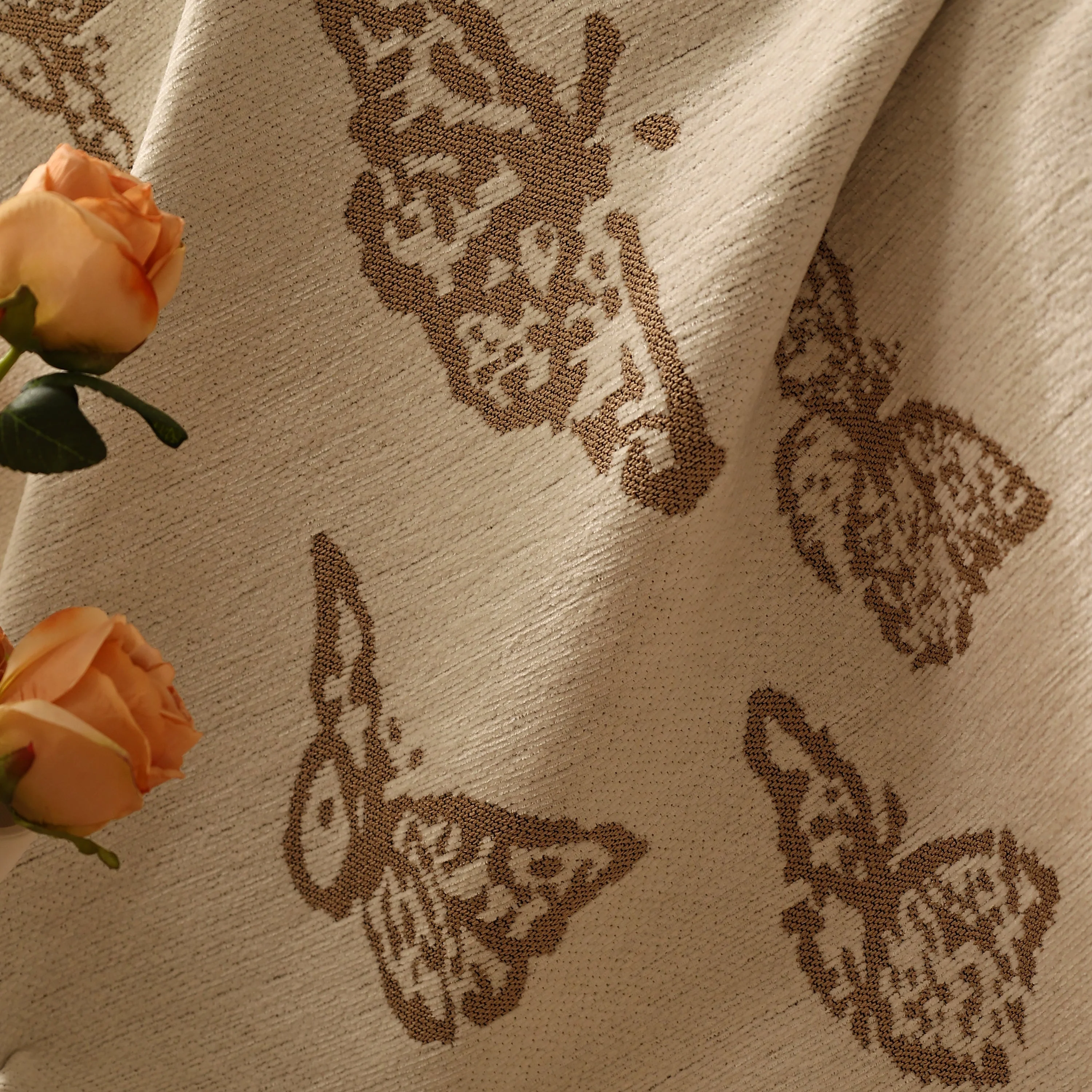 Butterfly Jacquard Soft Couch Blankets Cover for Couch Reversible Modern Sofa Slipcover Throw Covers - Image 18