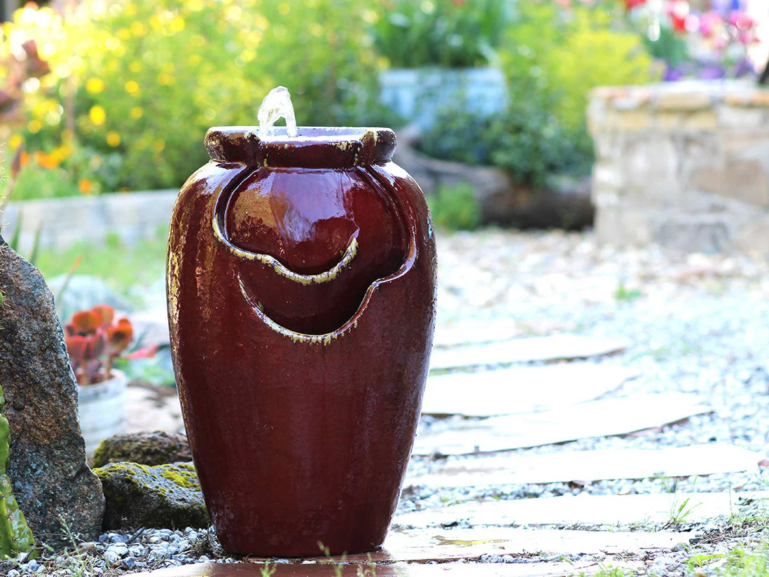 Buy Tea Garden Fountain (Ox Red) By Plantatorem - Image 3
