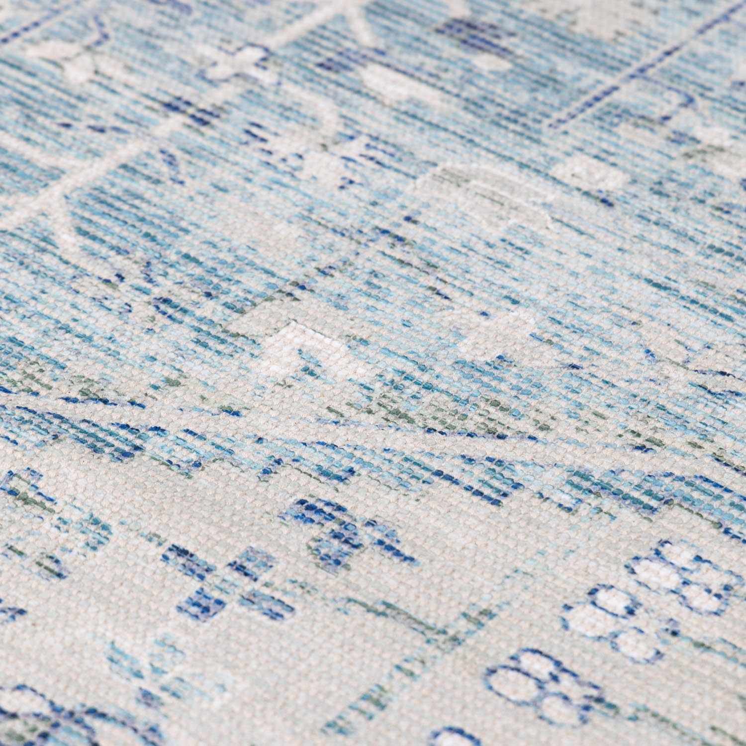 Byers Handmade Cotton-blend Aqua Rug - Image 8