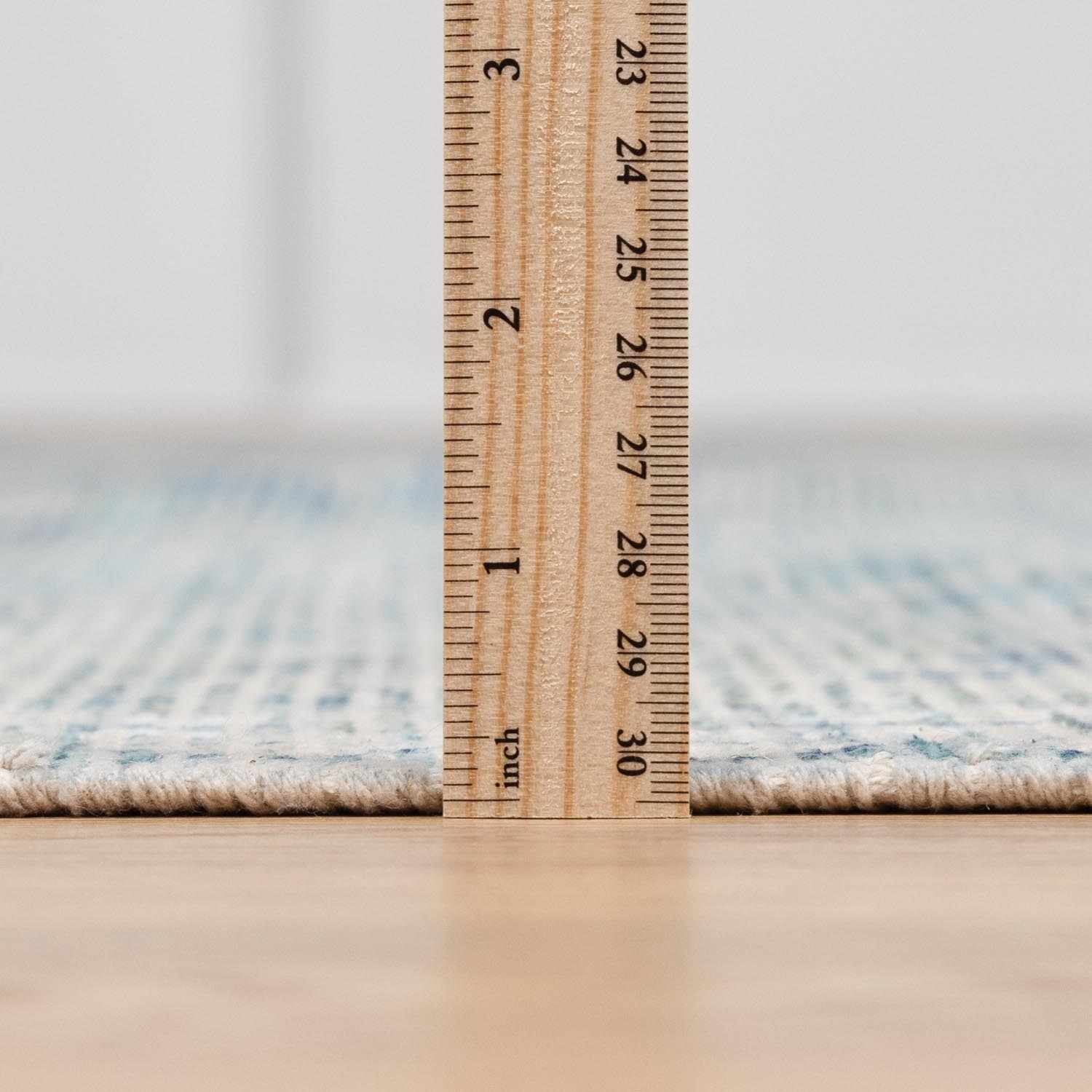 Byers Handmade Cotton-blend Aqua Rug - Image 9
