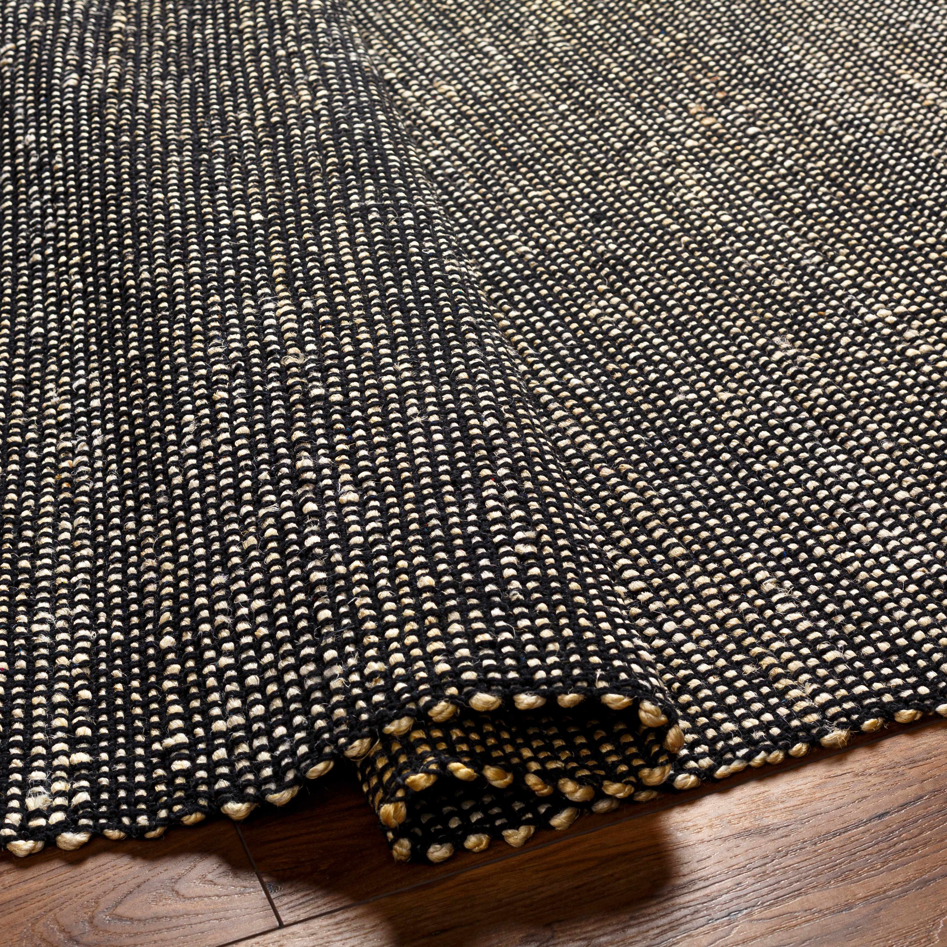 Byrne Black Jute Rug - Image 5