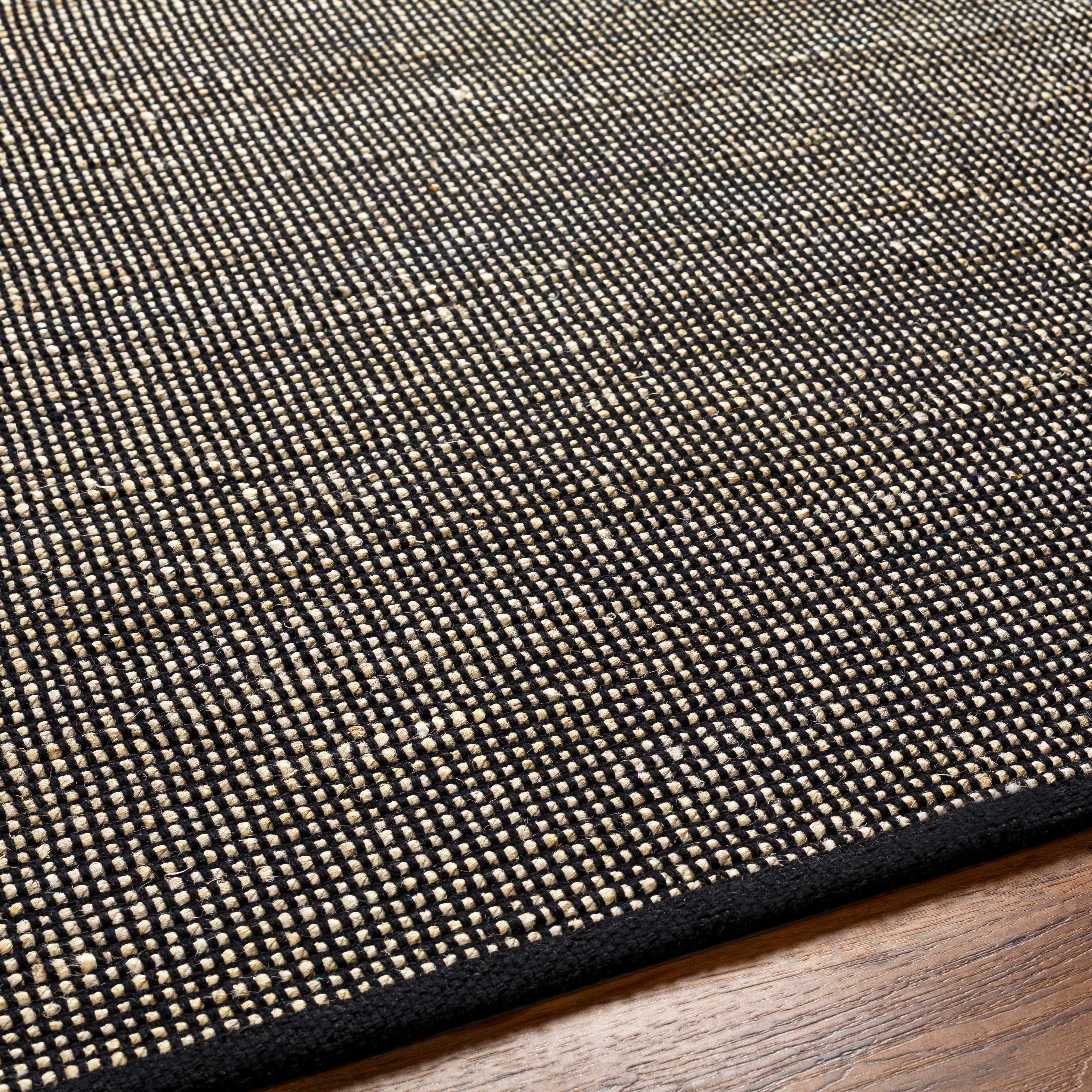 Byrne Black Jute Rug - Image 7