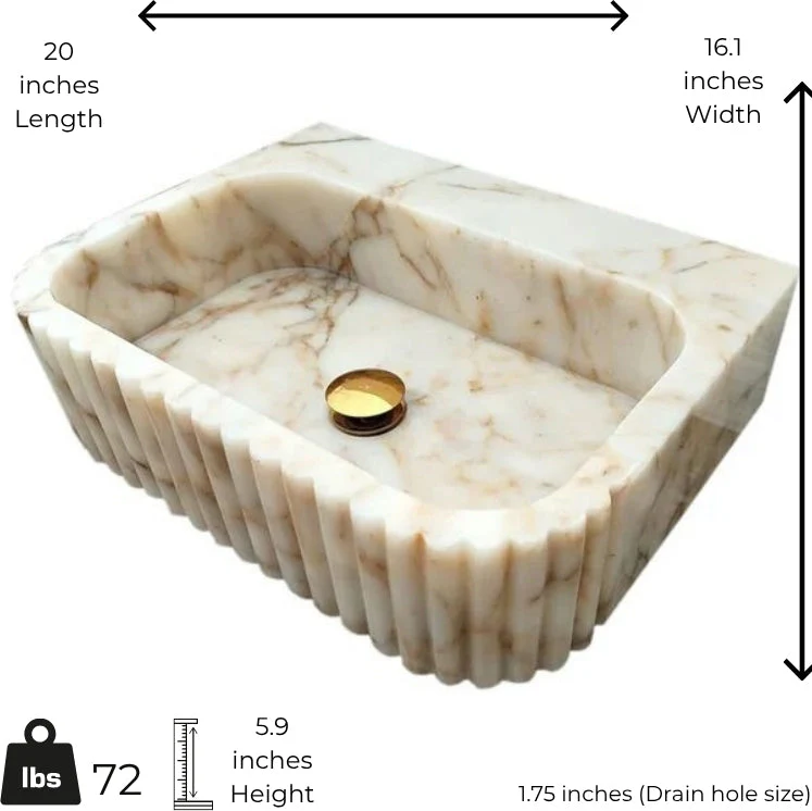 Calacatta Viola Marble Sink - Image 2