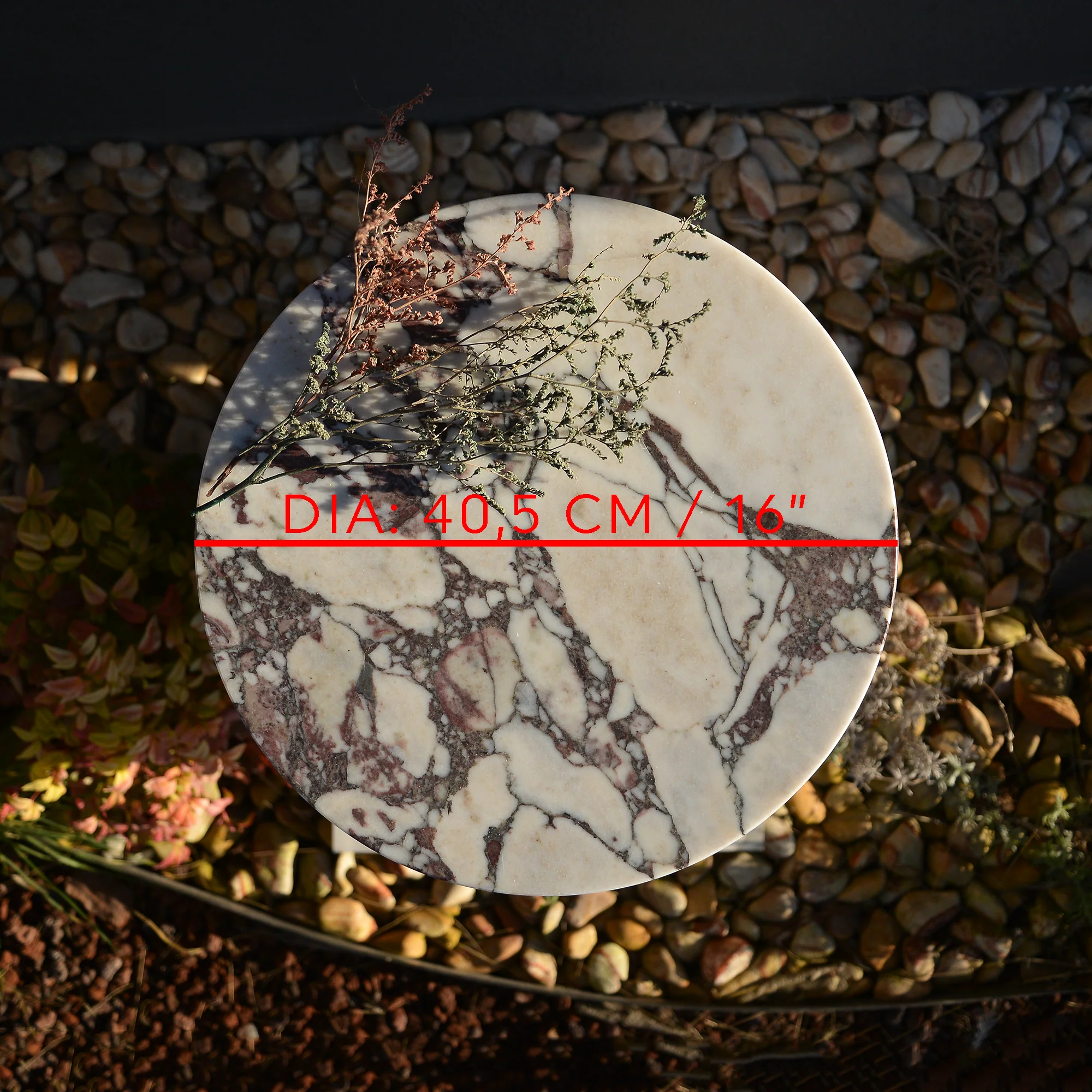 Calacatta Viola Marble Coffee Table, Round Marble Coffee Table, Luxury Side Table, Elegant Coffee Table for Living Room, Marble Side Table - Image 10
