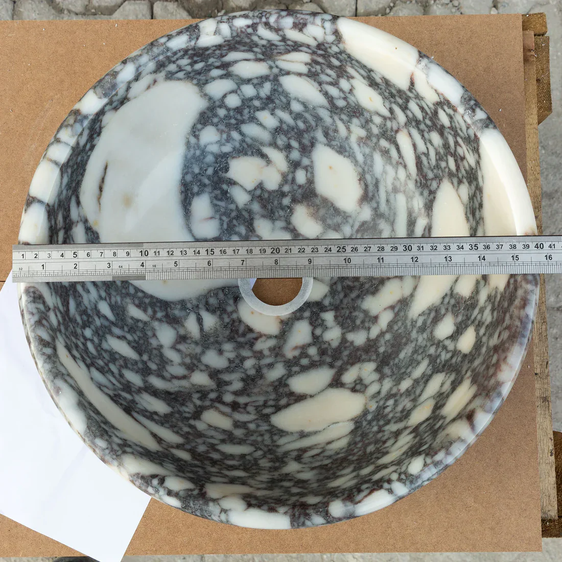 Calacatta Viola Marble Natural Stone Above-vanity Bathroom Sink Polished (D)16" (H)6" - In Stock - Image 4