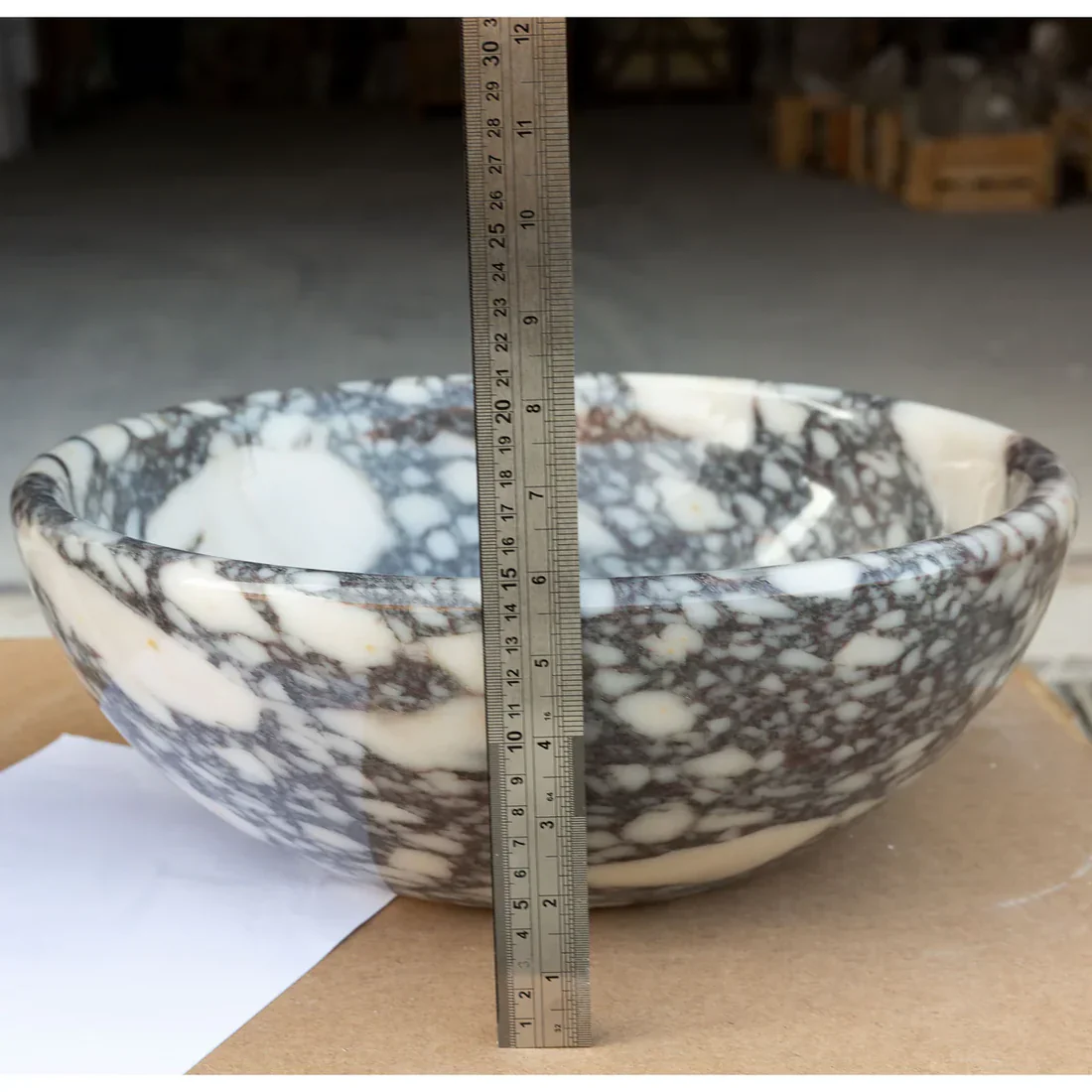 Calacatta Viola Marble Natural Stone Above-vanity Bathroom Sink Polished (D)16" (H)6" - In Stock - Image 6