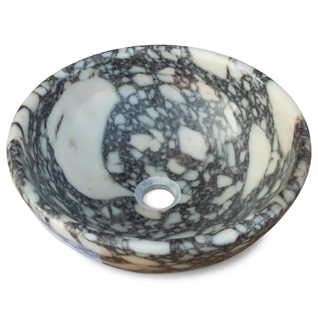 Calacatta Viola Marble Natural Stone Above-vanity Bathroom Sink Polished (D)16" (H)6" - In Stock - Image 8