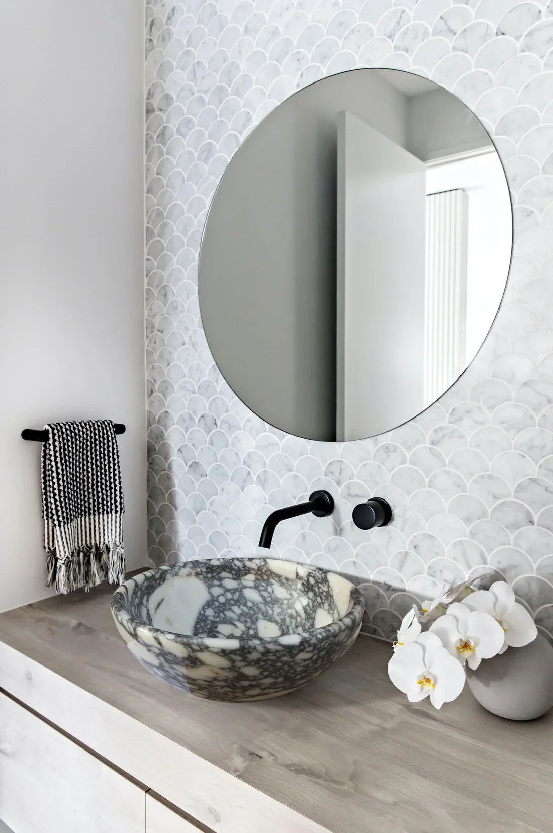 Calacatta Viola Marble Natural Stone Above-vanity Bathroom Sink Polished (D)16" (H)6" - In Stock - Image 9