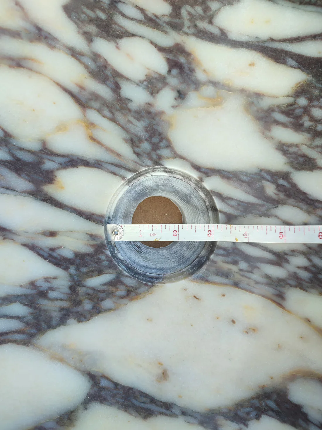 Calacatta Viola Marble Oval Shape Above Vanity Bathroom Sink (W)18" (L)14" (H)5" - In Stock - Image 5