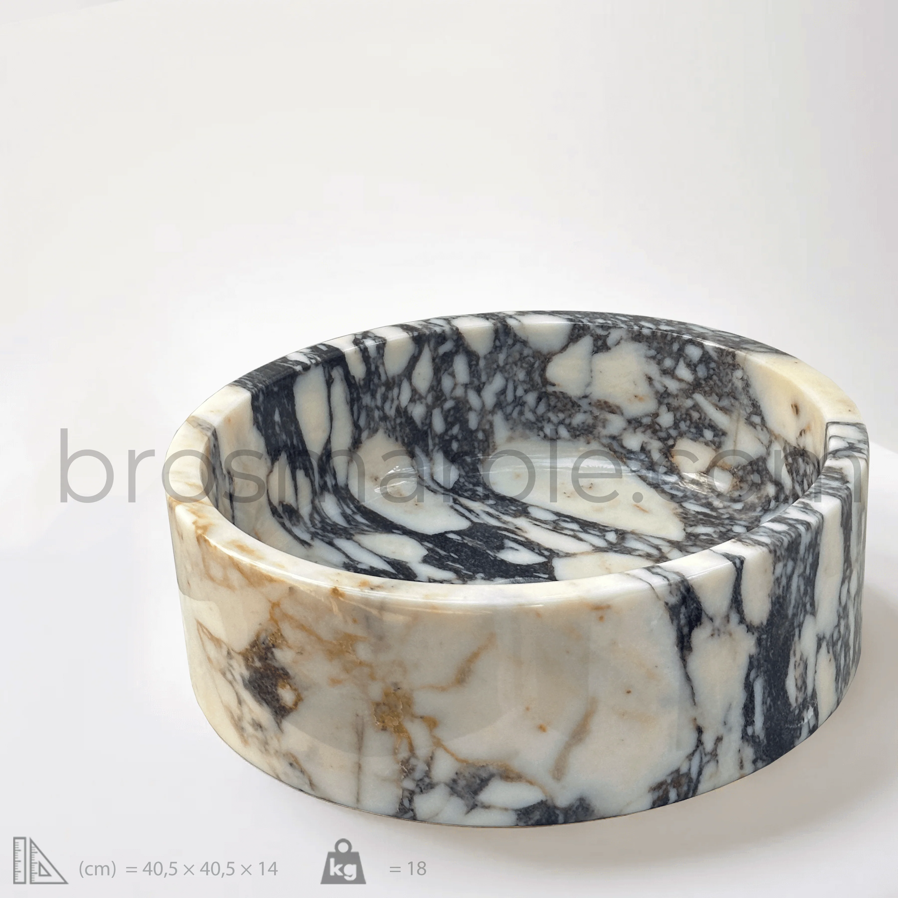 Calacatta Viola Marble Sink - Image 4
