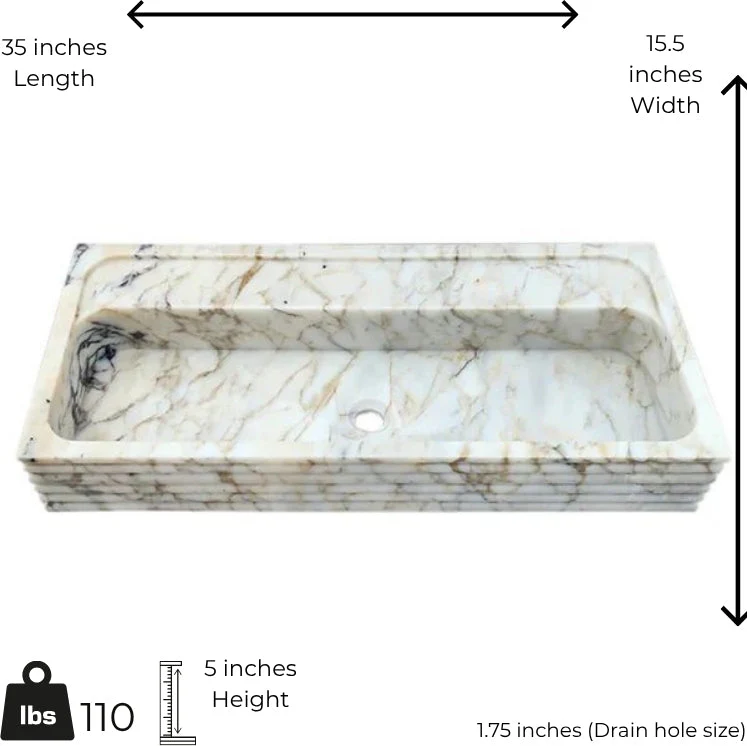 Calacatta Viola Marble Sink - Image 2