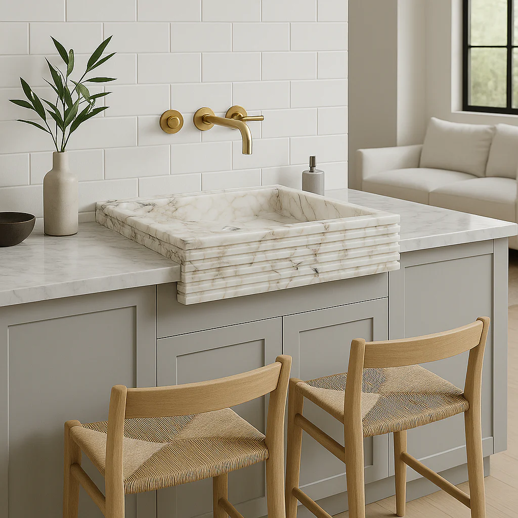 Calacatta Viola Marble Sink - Image 4