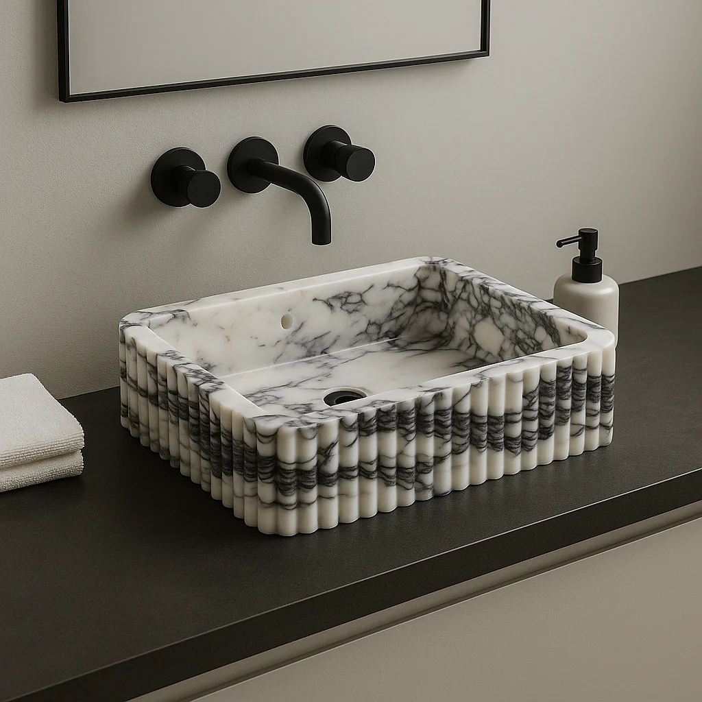 Calacatta Viola Marble Sink - Image 3
