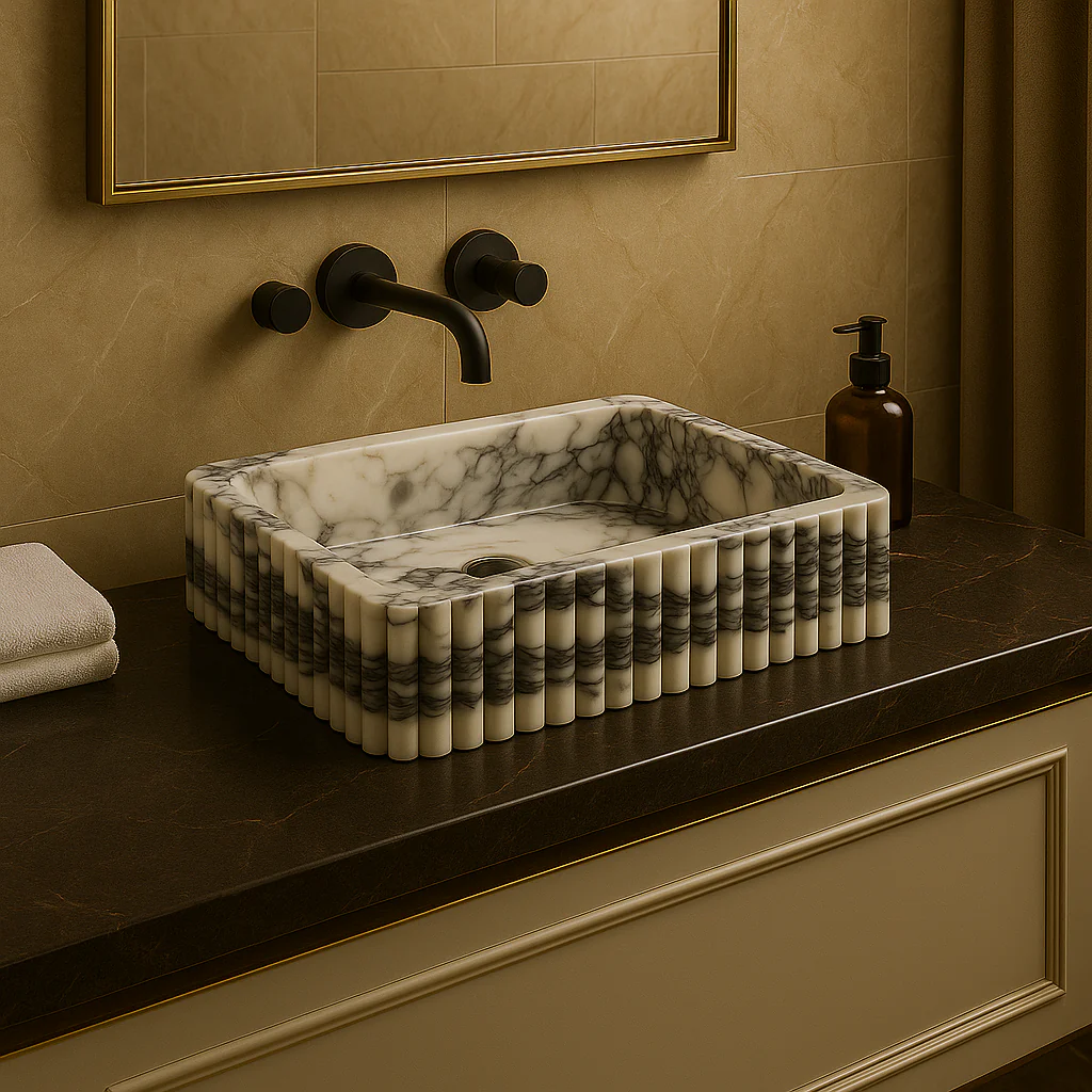 Calacatta Viola Marble Sink - Image 4