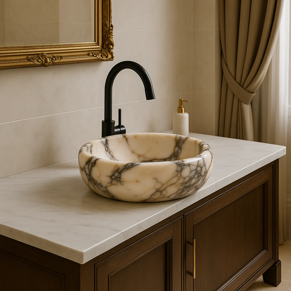 Calacatta Viola Marble Sink - Image 3