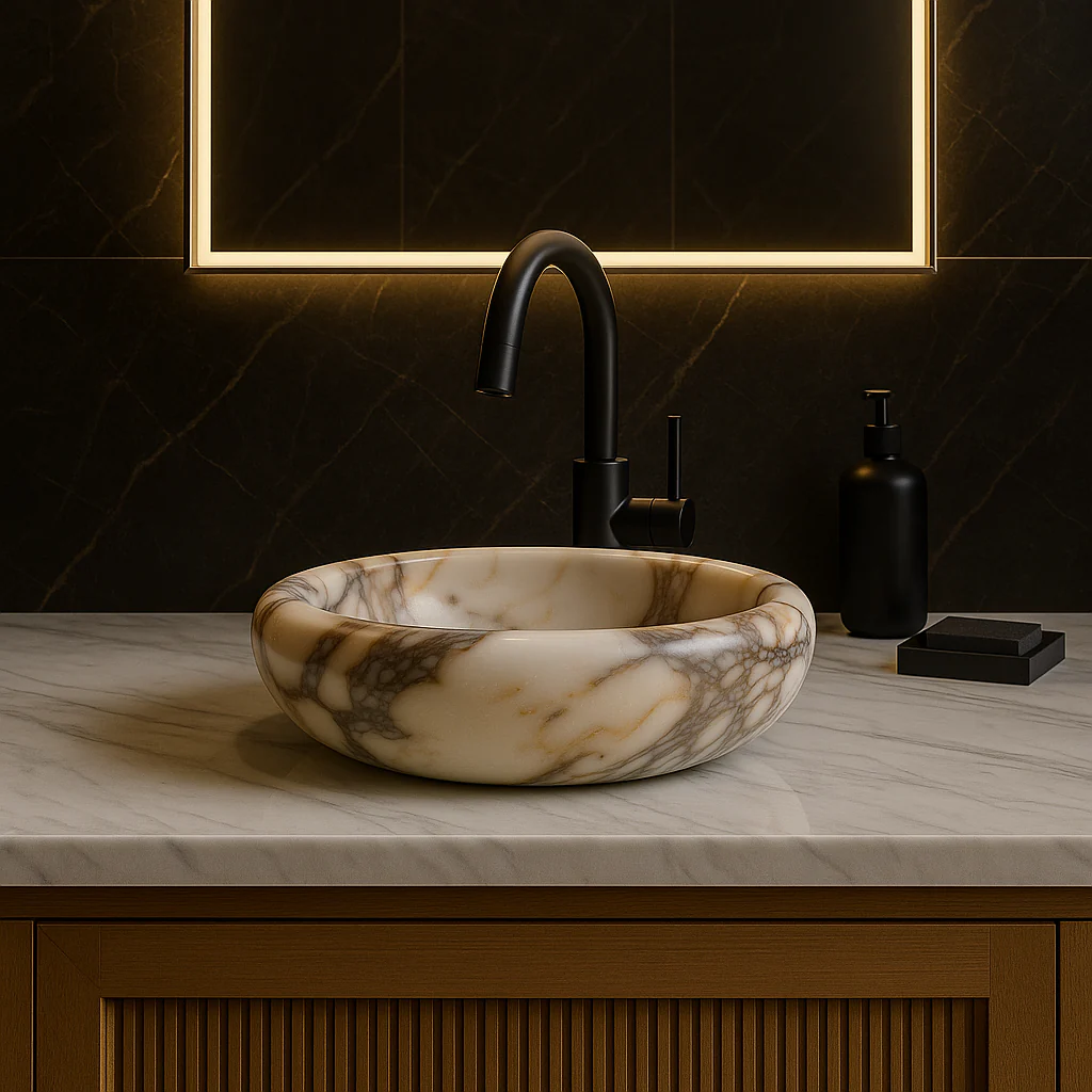 Calacatta Viola Marble Sink - Image 4