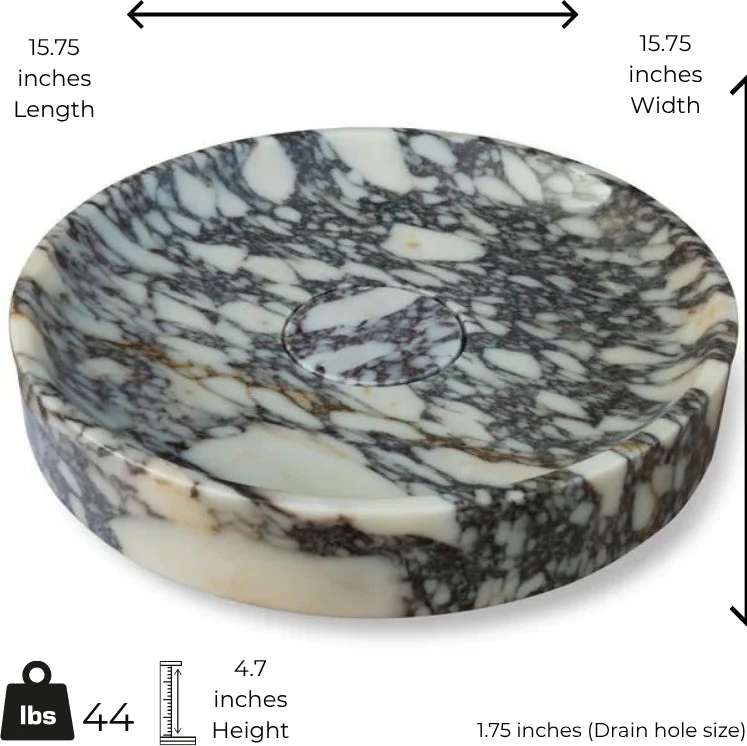 Calacatta Viola Marble Sink - Image 2