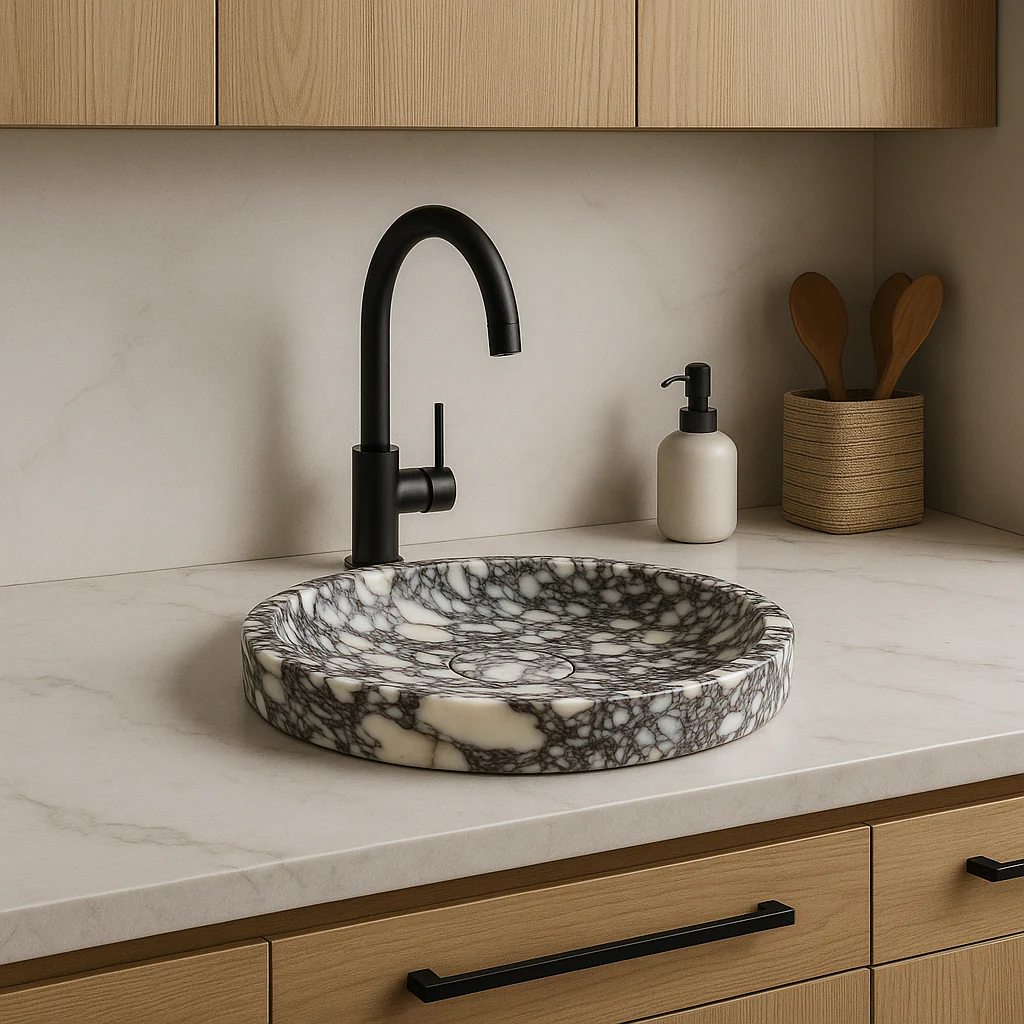 Calacatta Viola Marble Sink - Image 3
