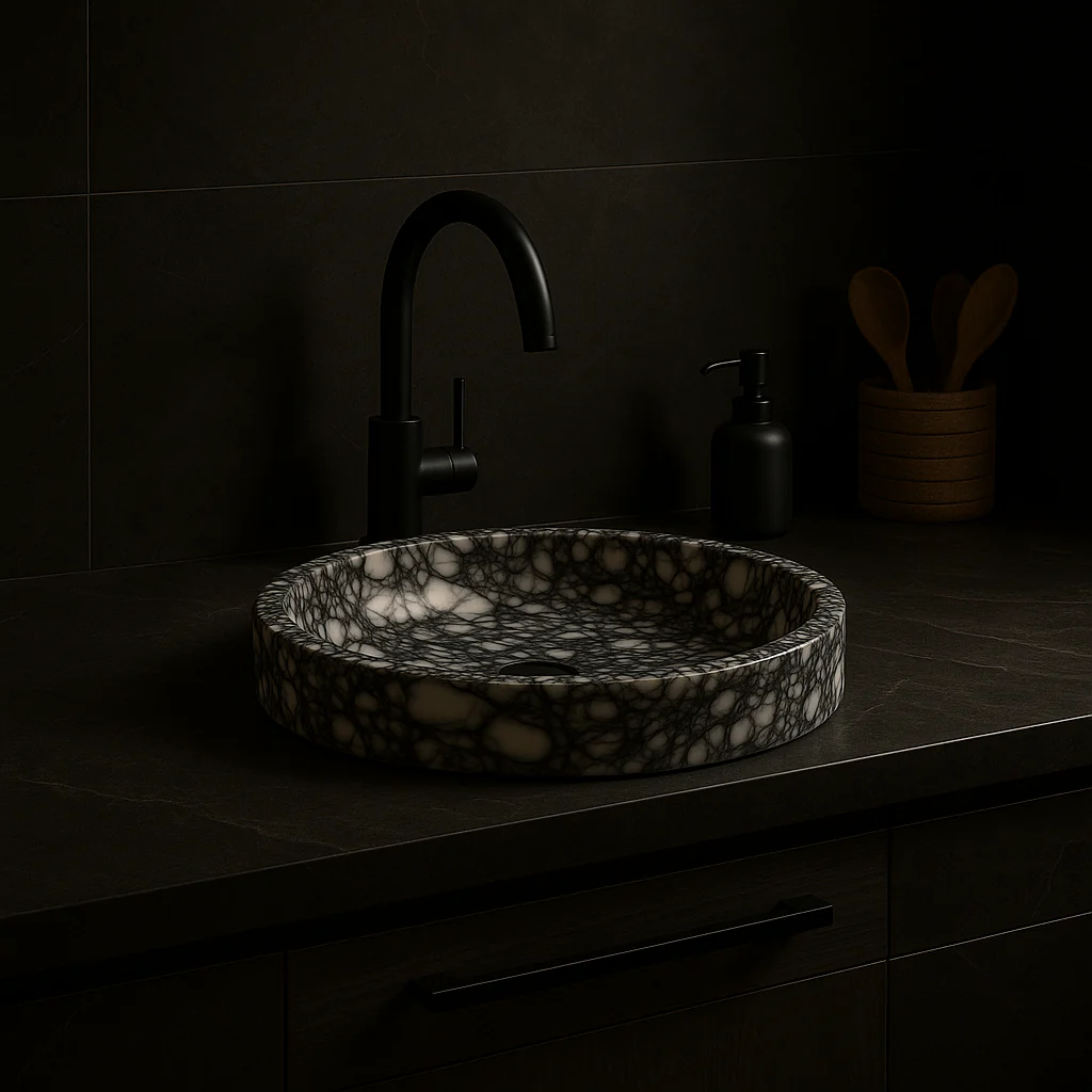 Calacatta Viola Marble Sink - Image 4
