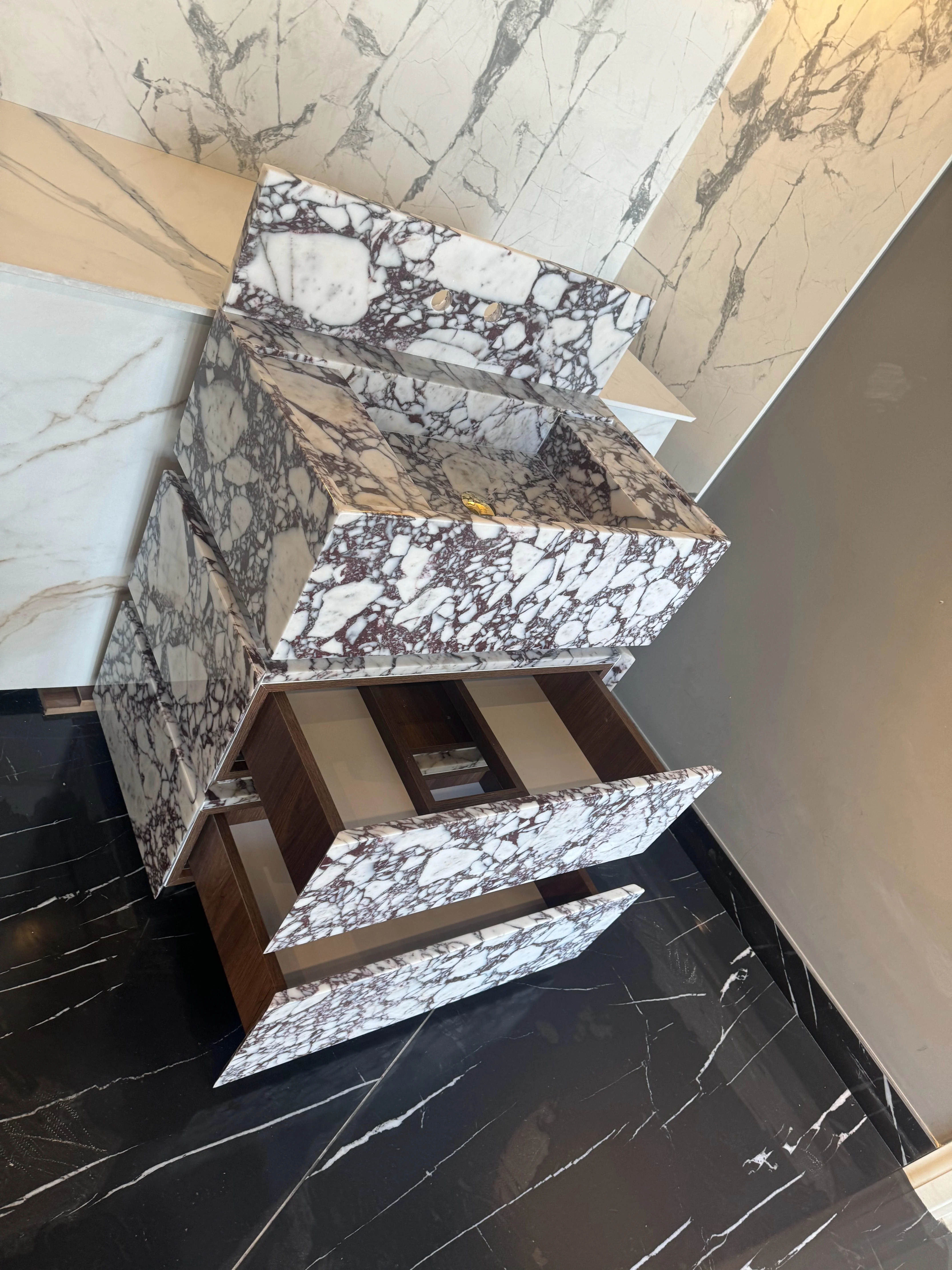 Calacatta Viola Marble Vanity Freestanding - Image 4