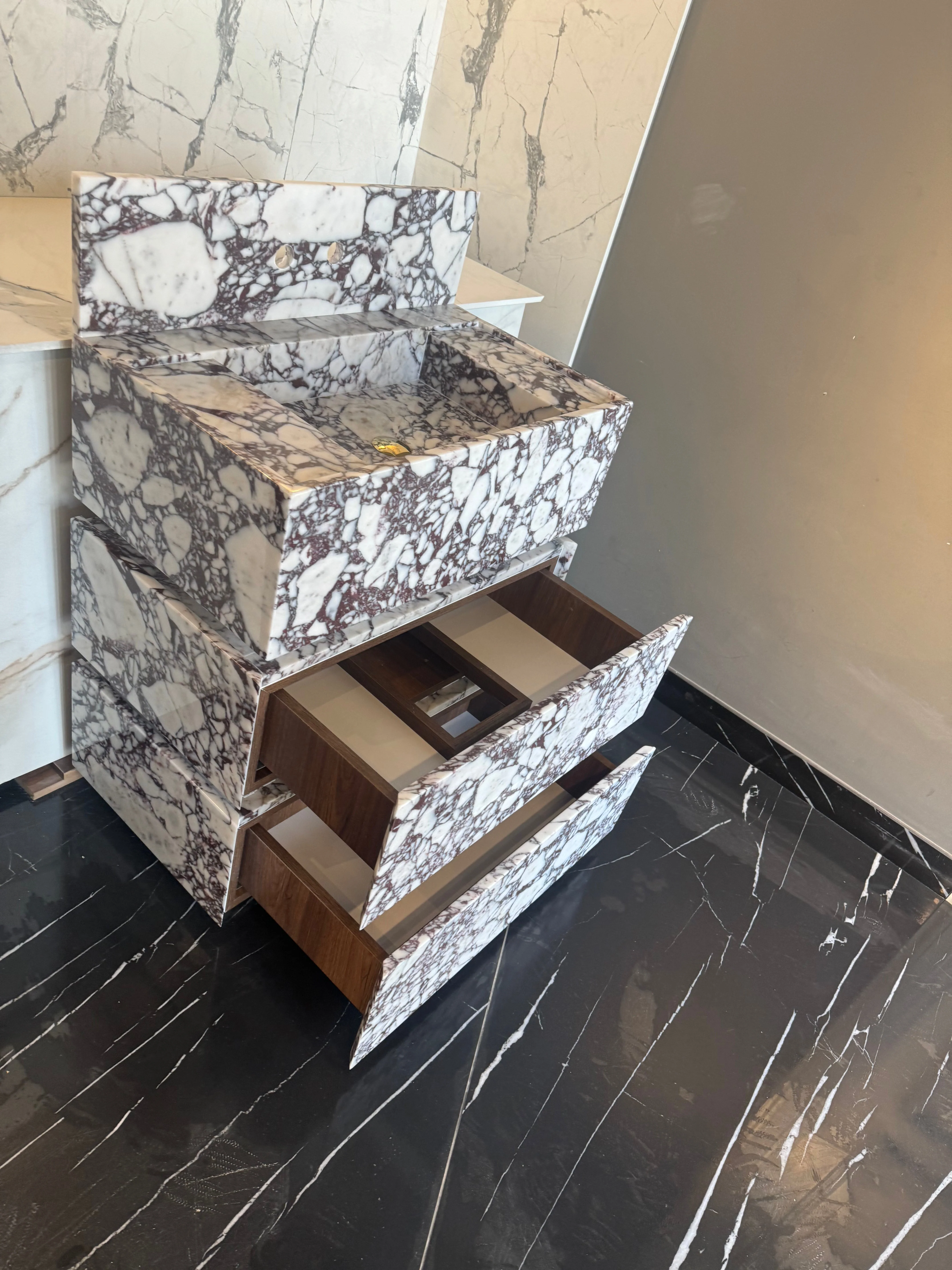 Calacatta Viola Marble Vanity Freestanding - Image 5