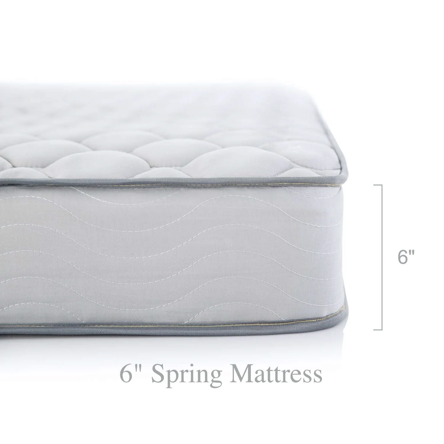 California King 6-inch Thick Innerspring Mattress with Quilted Cover - Medium Firm - Image 3
