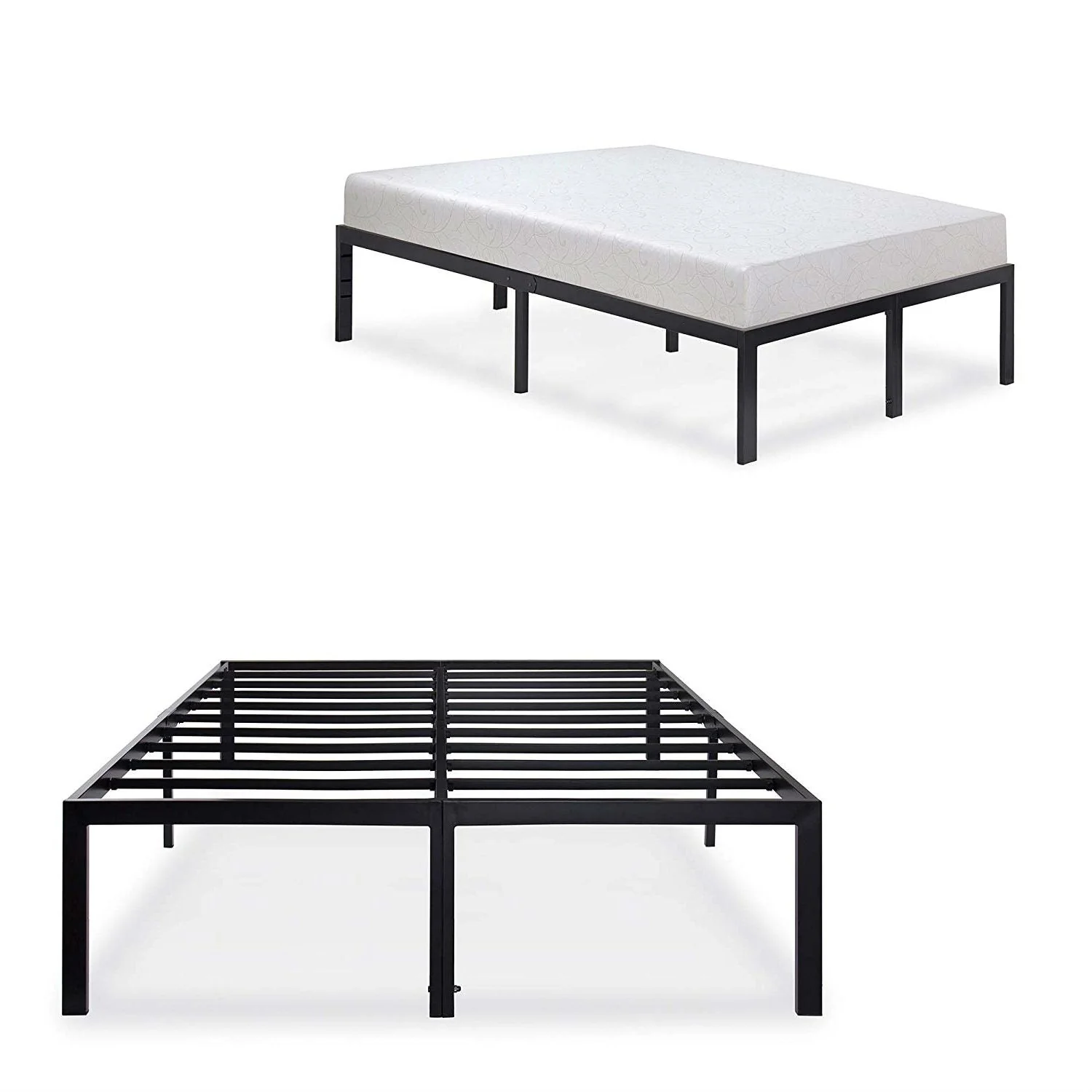 California King Heavy Duty 18-inch High Rise Metal Platform Bed Frame - Image 3