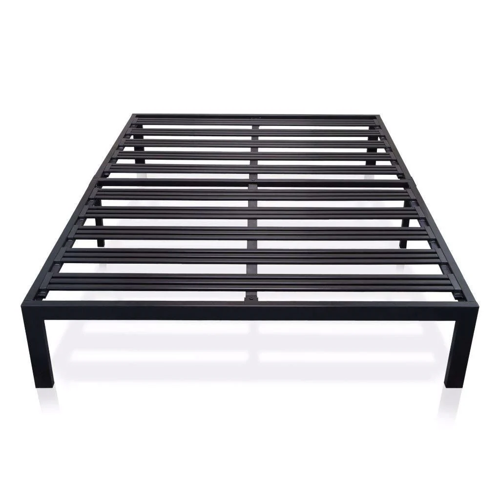 California King Metal Platform Bed Frame with Heavy Duty Slats - Image 3