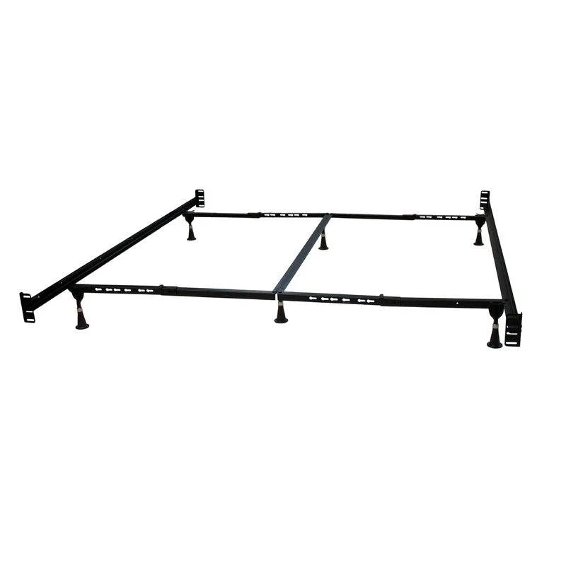 California King Steel Metal Bed Frame with Headboard and Footboard Brackets - Image 2
