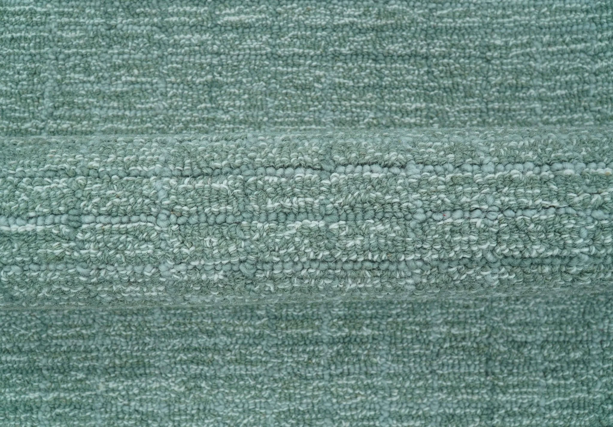 Cam Custom Made Modern Style Teal Hand Tufted Wool Rug - Image 5