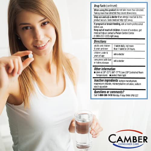 Camber Consumer Care Loratadine 10mg Allergy Pills, Antihistamine 24 Hour, Non Drowsy Allergy Relief (300 Tablets) - Image 5