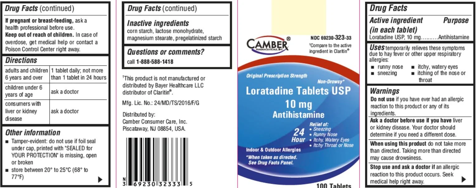 Camber Loratadine 10mg Allergy Pills, Antihistamine 24 Hour, Non Drowsy Allergy Relief (100 Tablets) - Image 2
