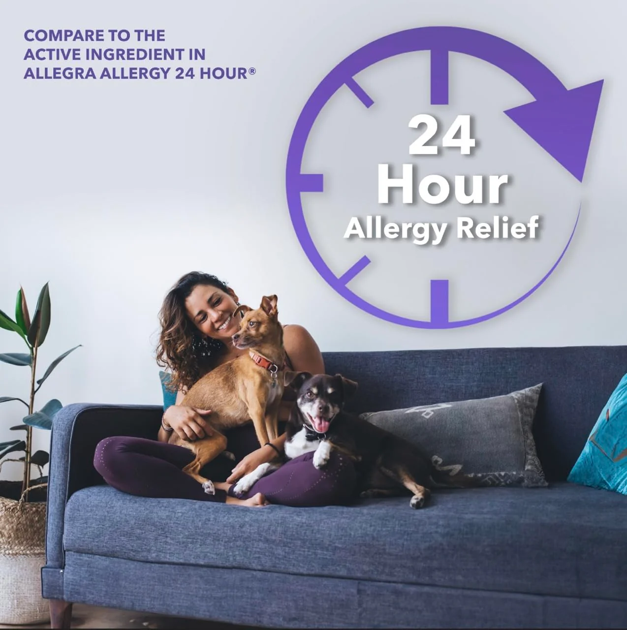 Camber Non-Drowsy Fexofenadine Antihistamine Indoor Outdoor Allergy Relief Tablets (30-ct) - Image 3