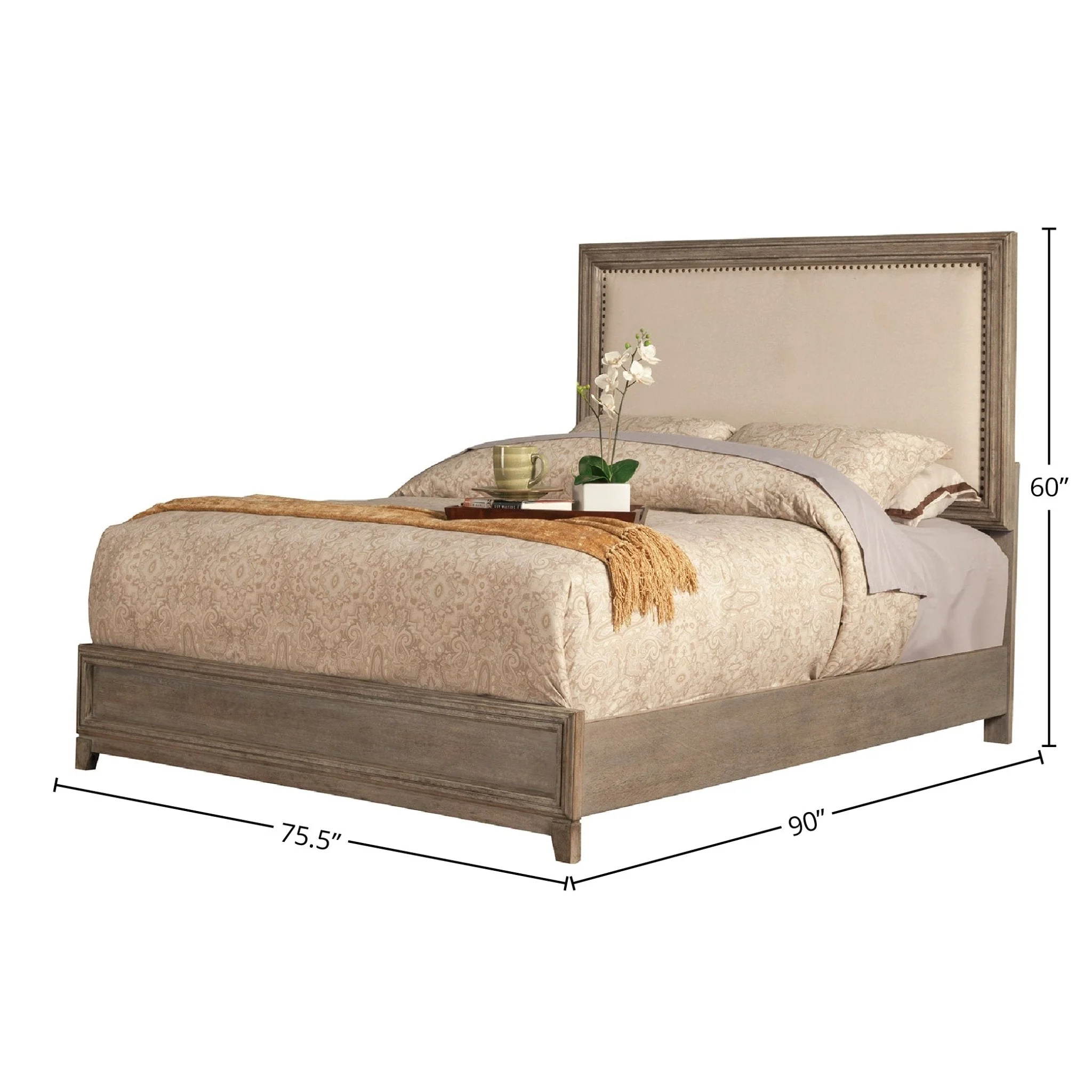 Camilla Bed, Antique Grey - Image 6