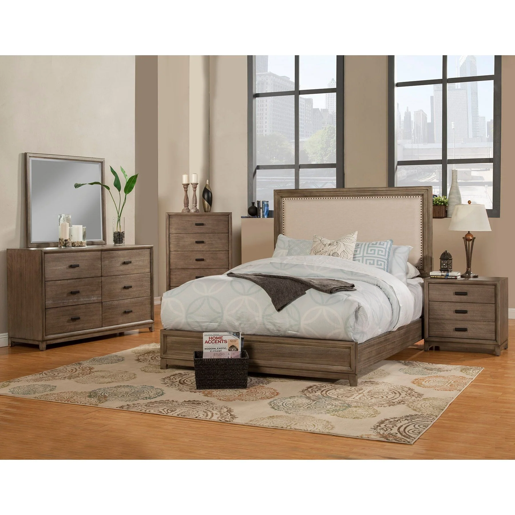 Camilla Mirror, Antique Grey - Image 3