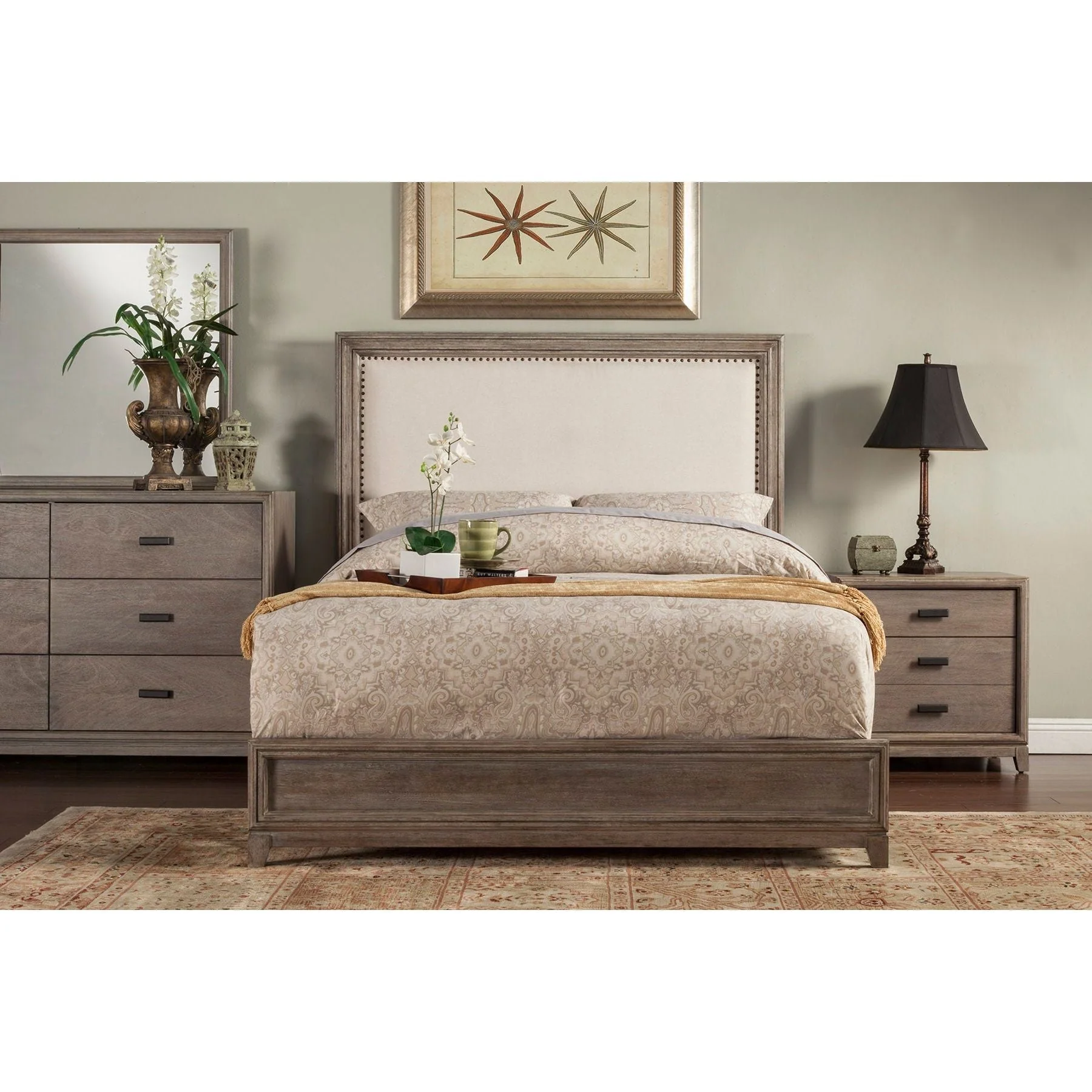 Camilla Nightstand, Antique Grey - Image 4