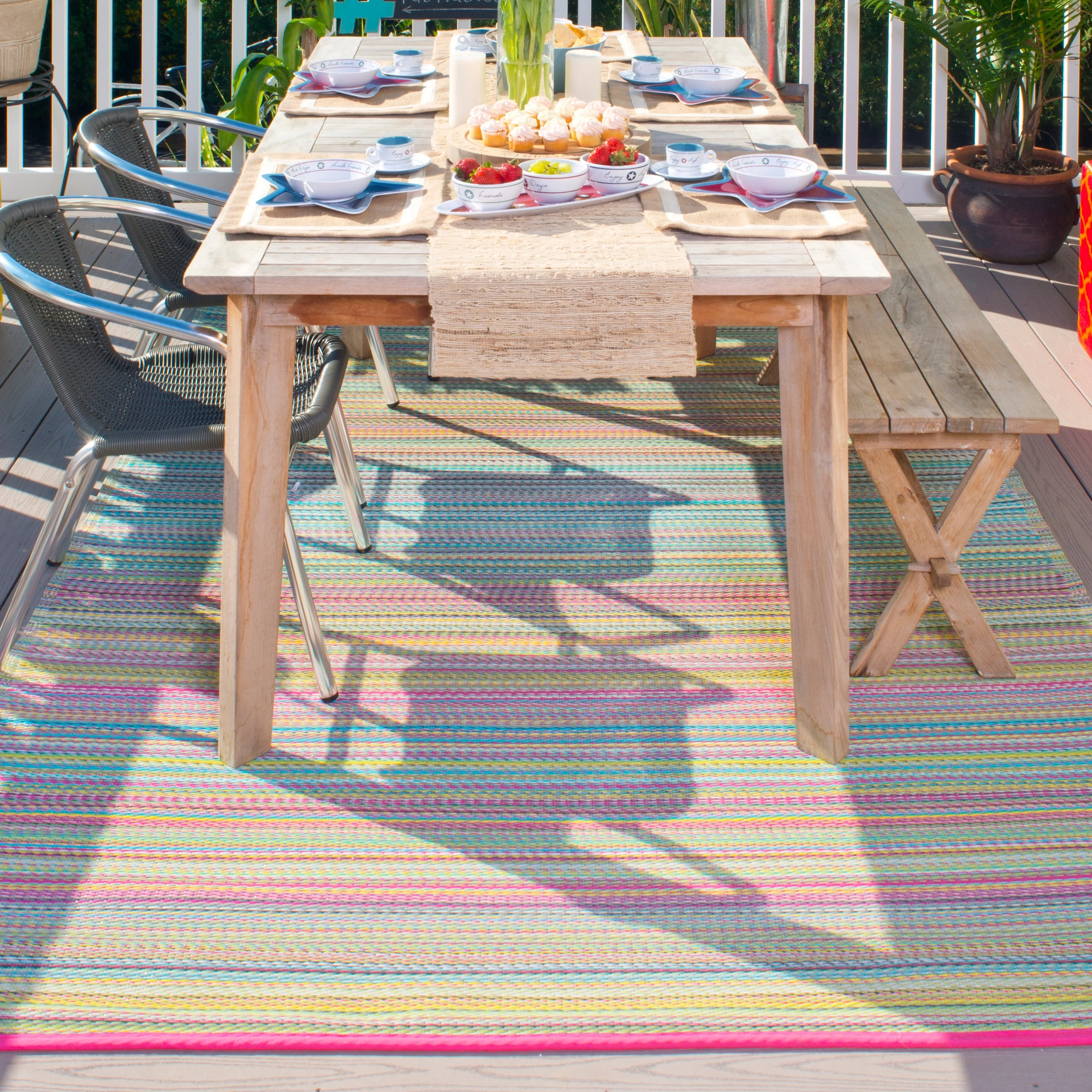 Cancun - Candy Outdoor Rug for Patio - Image 7