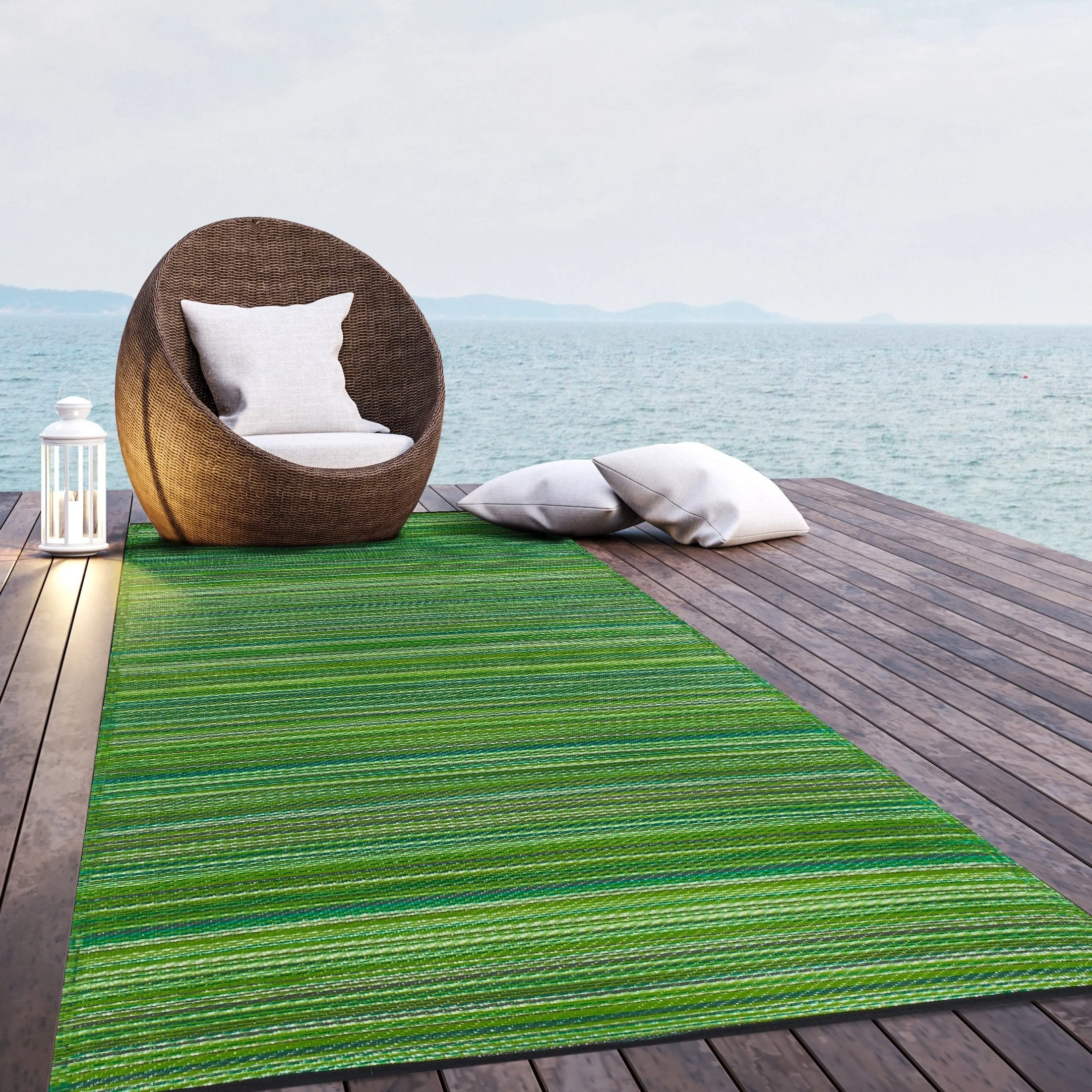 Cancun - Green Outdoor Rug for Patio - Image 7